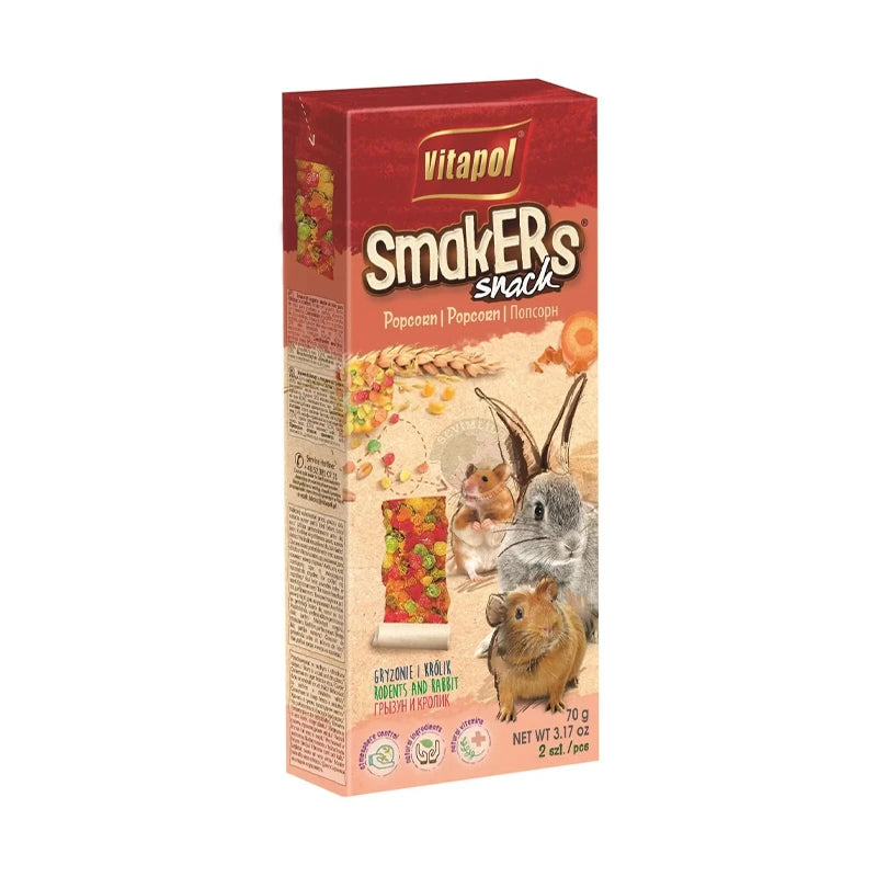Smakers para Roedores Popcorn 90g